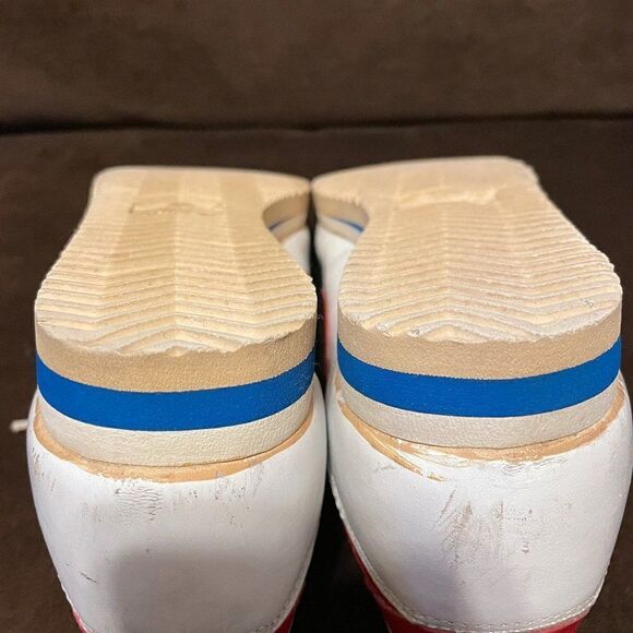 Rare Forest Gump VINTAGE 1982 NIKE LEATHER CORTEZ Womens 7.5 US White Red - Picture 7 of 11